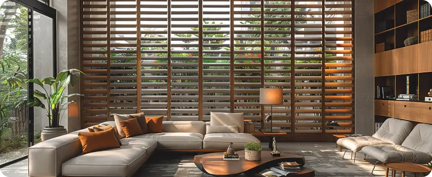 Why Wooden Blinds Are the Best Choice for Living Rooms in Bangalore